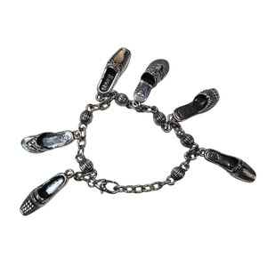 Brighton Bracelet Women's Silver Plated Shoe Charm Collectible Adjustable Size